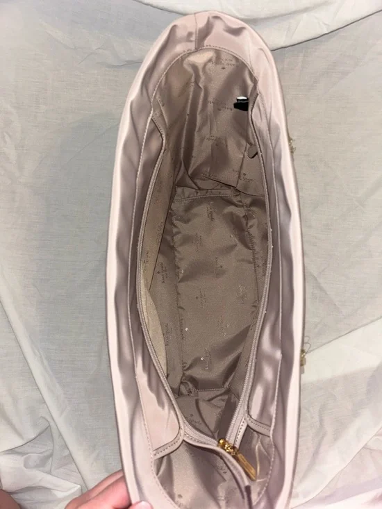 kate spade Quilted Leather Tote in Blush with Gold Chain Straps - Picture 6 of 9